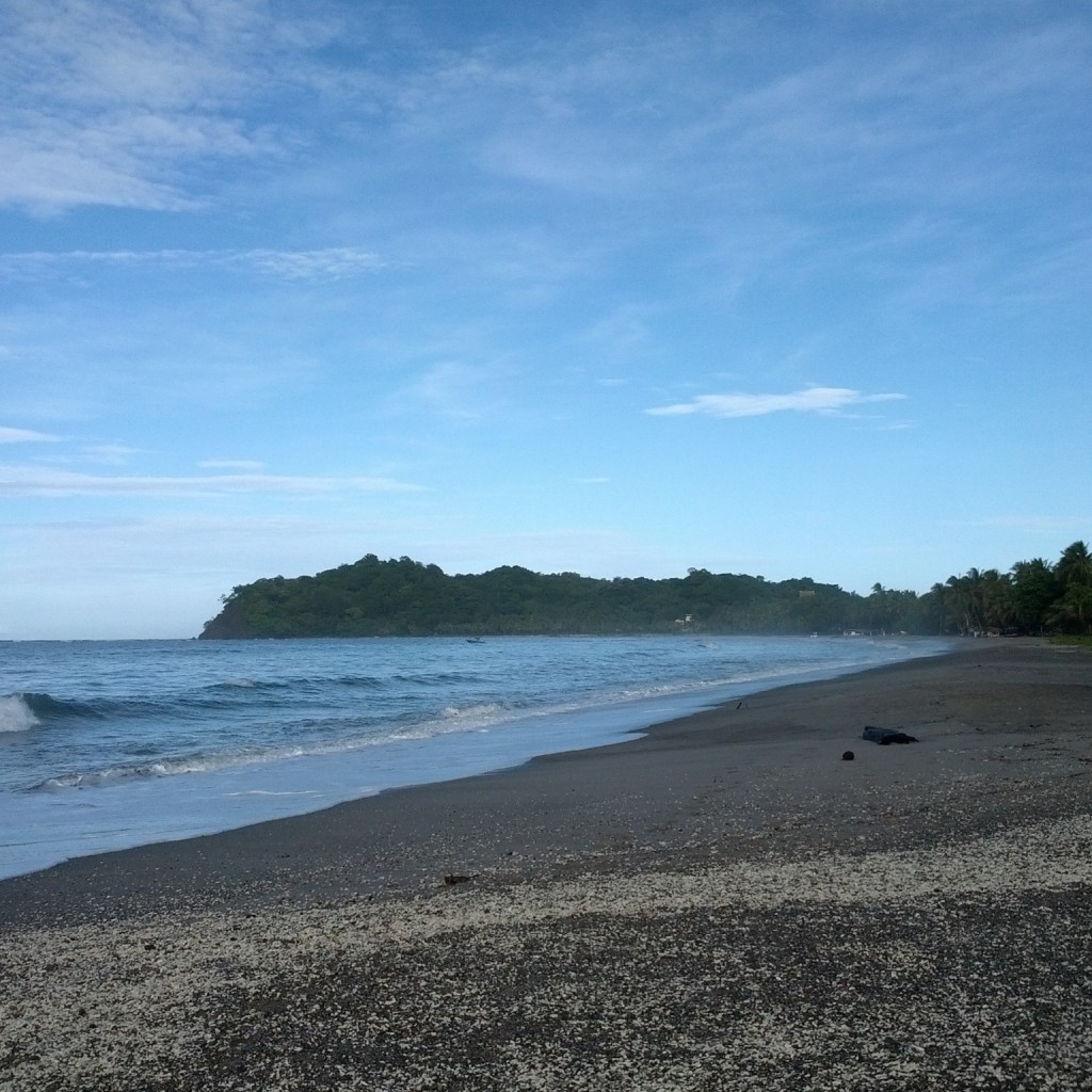 The beach at Playa Sámara, Costa Rica